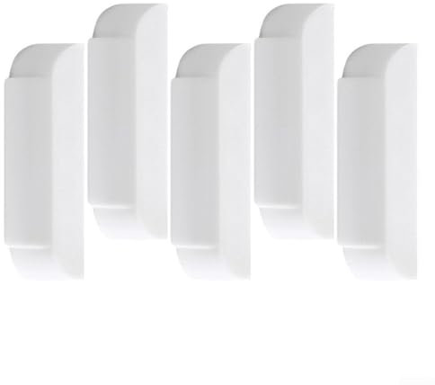 Lot de 5 aimants d'ouverture de fenêtre – Pour systèmes de sécurité de la maison, capteur de contact, alarmes de plusieurs tailles, blanc (2,5 cm)
