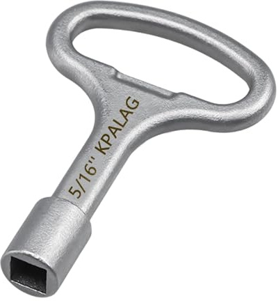 KPALAG Upgraded Stainless Steel 5/16'' Square Hydrant Key, Sillcock Water Key, Shut Off tool for Wall Hydrant Water Spigot and Outdoor Hose Faucet Valve, Replace# 80132