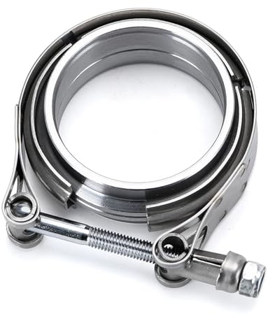 Schlauchschellen, Auspuffschelle, Rohr V-Band Zoll 3 63mm 76mm Außen- und Innengewinde Flansch Schalldämpfer(2.5)
