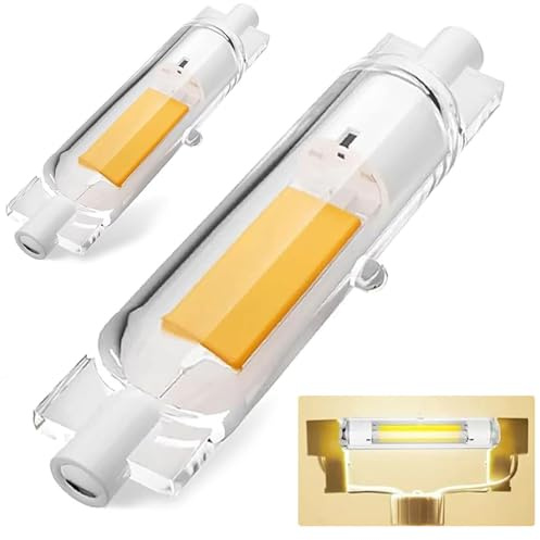 Dvnoua R7S LED 78mm Dimmbar 20W - Ersatz für 200W Halogenlampe, Naturweiß 4000K, 2000LM Kein Flackern, 360° Strahlbeleuchtung, AC 220-240V, 2er Pack