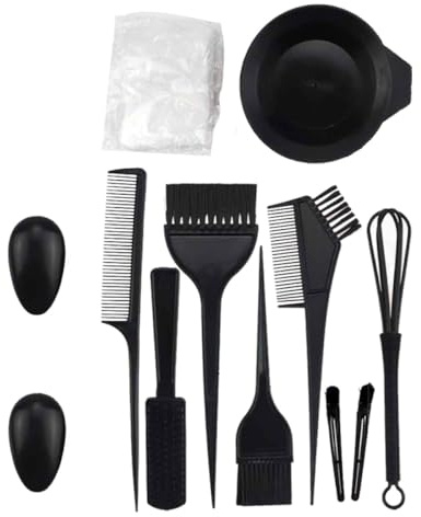 ibasenice 1juego Kit Profesional de Tinte para Cabello con Cuencos Peines y Brochas para Aplicación Uniforme Uso Casa y Salones de Belleza