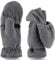 Tarjane Fleece Winterhandschuhe | Fäustlinge | Damen und Herren Fausthandschuhe | Fingerhandschuhe (L/XL, Grau)