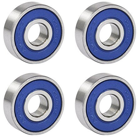 Trixes X 4 reibungsfreie Kugellager Abec 9 (608RS) für Skateboard, Roller, Inline Skates und Fidget Spinner Speilzeug