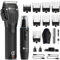 Profi Haarschneidemaschine und Nasenhaartrimmer Set für Herren - Slopehill Schnurloser Haarschneider Mit LED -Anzeige, Haartrimmer Nasenhaarschneider Kit für Männer