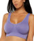 Marielle 3 Pack Bright Colours 3 Pack Comfort Bra Women Girls Crop Top Seamless Bralette Sleep Yoga Stretch Vest Wire Free (1 Lilac 1 Purple 1 White, XXL)