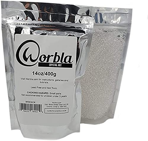 Worbla Crystal Art - Clear Moldable Thermoplastic Pellets 14oz Cosplay Friendly Plastic Beads