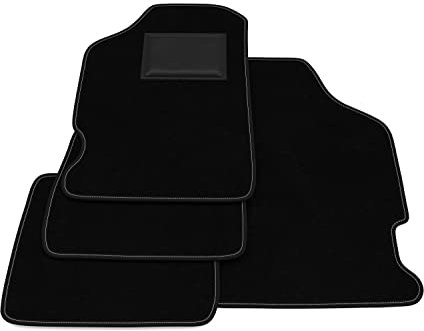 Fußmatten kompatibel mit Peugeot 106 1996-2003 ohne Dekoration, personalisierbares Fußmatten-Set, Teppich-Set, Autoteppich