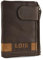 Lois - Carteras para Hombre Piel. Billeteras para Hombre. Cartera Hombre Piel con Monedero y múltiples Compartimentos, billeteras y monederos. Cartera Hombre. RFID, Marrón-Tan
