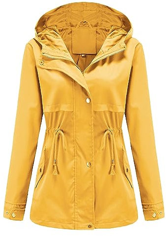 Regenjacke Damen Regenjacke Damen Leicht Regenjacke Fahrrad Mantel Damen Lang Softshelljacke Damen Wasserdicht Atmungsaktiv Damen Mantel