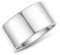 FUNEIA 18K Gold Silber Ringe Damen Herren Breit 12MM Bandring Daumenring Fingerring für Frauen Männer Klassisch Unisex Hochglanzpolitur Schmuck Bequeme Passform Größe 52-62 (Silber, 65（20.6）)