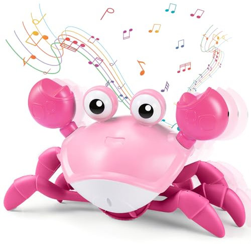 Toyzey Krabbe Baby Spielzeug ab 1 2 3 Jahr, Spielzeug ab 6 7 8 9 10 Monate Kinderspielzeug ab 1-3 Jahre Junge Mädchen Geschenk für Kinder Tummy Time Toys Krabbelspielzeug Baby