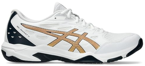 Asics Herren Gel-Rocket 11 Sneaker, Weiß, reines Gold, 44 EU