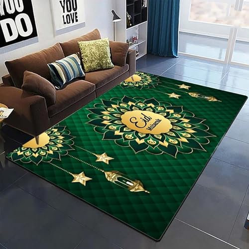 Modern Innen Fußmatte 100 X 150 cm Mond- Und Sterne-Feiertagswünsche,Kurzflor Teppiche rutschfest Waschbarer Badematte,Für Badezimmer Küche Schlafzimmer Einganglsbereich -6V6J1T4R4G8