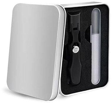LuxGrip The Luxurious Ultra Sharp Nail Clippers Ergonomic Heavy-Duty Nail Clippers - Wide Jaw for Thick Nails, Comfort Grip for Men & Women