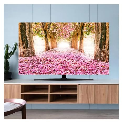 LXHZSY Housse De TV Housse de Protection Anti-poussière for TV, Tissu de 32 à 70 Pouces, de Haute qualité, Suspendu for la Maison, Le Bureau et la télévision incurvée, Universel(06,70inch 161x96cm)