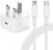 20W USB C Fast Charger Plug and 2M Cable for iPhone [MFi Certified] 20W USB-C Power Adapter with Ligh-tning to Type-C Charging Cable Compatible with iPhone 14/13/12/11/Pro/Pro Max/Plus/mini/XS/XR/X/SE
