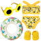 AVCXEC Tenue de Piscine de Poupées 5 Pièces, Tenue de Piscine de Poupées, Tenue de Plage et de Piscine de Poupées, Maillot de Bain pour Poupées avec Maillot de Bain, Chaussures, Cercle de Natation