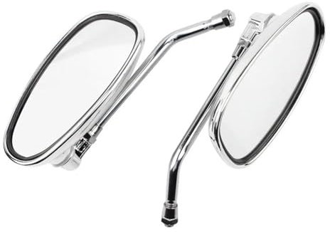 NOHEEU 1 Paar Motorrad Spiegel Motorrad Rückspiegel Für Y&amaha Für Vmax Virago 535 Für V-Star 650 1100 1300 Griffendspiegel