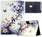 Mldjomid Custodia Compatibile per Samsung Galaxy Tab S9 FE 10.9 SM-X510/X516B/Tab S9 11.0 2023 SM-X710/X716B PU Pelle Tablet Case Protettiva Cover con Stand per Galaxy Tab S9 FE- Fiori Rosa