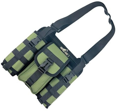 KHZen Tacticals Chest Bag Multifunctional Tool Storage Bag Sport Crossbody Bag With Water Bottle Holder For Cycling Hiking