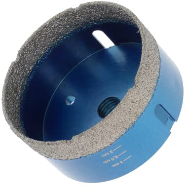 PRODIAMANT Diamant Fliesenbohrer 80mm x M14 trockenbohren in Fliese, Feinsteinzeug, Keramik, Naturstein mit Winkelschleifer Markenqualität