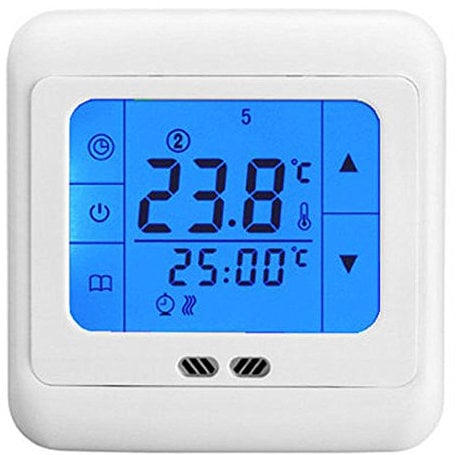 LCD Touch Screen Underfloor Heating Thermostat (Floor & Air Sensing Thermostat) 16a
