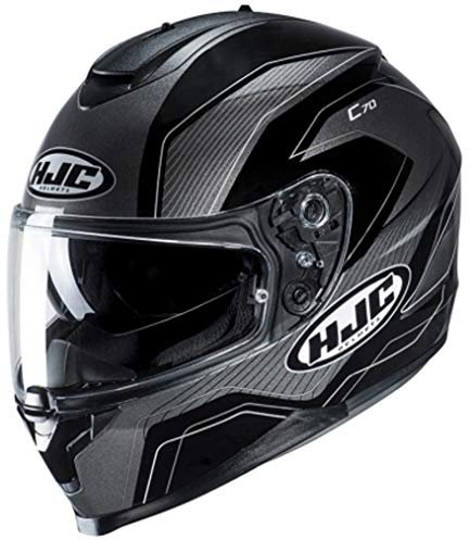 HJC Helmets Unisex – Erwachsene Nc Motorrad Helm, Schwarz, L