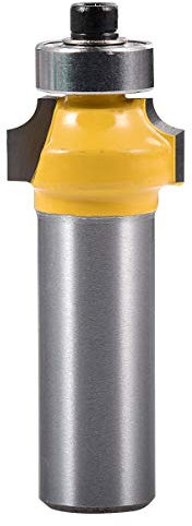 KATUR Round Over Beading Edging Router Bit Roundover Bit with 1/2 Inch Shank Woodworking Milling Cutter(1/2 Shank;1/8 Radius)