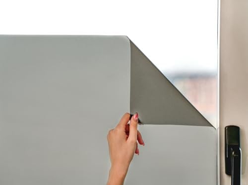 MARAPON® Pellicola Vetri per Finestre per la Privacy Color Antracite [60x200 cm] EBook con Istruzioni Incluso - Pellicola Oscurante per Vetri - Pellicola per Vetri Finestre
