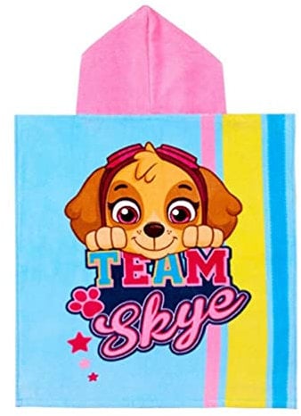 IE PAW Patrol Kapuzenhandtuch / Poncho mit Team-Spielern