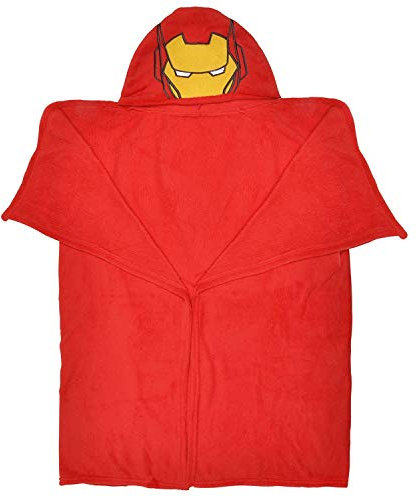 Christmas Theme Marvel Avengers Iron Man Hooded Children Cuddle Dressing Gown