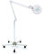 MINUS ONE Kosmetische Lupenlampe LED Lupenleuchte auf mit Rollstativ Kosmetik Arbeitsleuchte Kosmetiklampe Kosmetikleuchte Lupenleuchte Set Arbeitsplatzlampe Schwenkarm Vergrößerungslampe Weiß (5X)