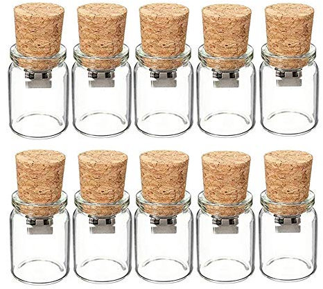 Anloter USB-Stick, 512 MB, niedliche Flasche, Flash-Laufwerk, Driftglas, USB-Stick, transparentes Glas, Daumenlaufwerk als Geschenk (512 MB)