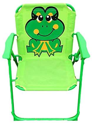 GEQIAN Faltbarer Strandkorb Strandkorb Outdoor für Kinder Niedlich Cartoon - Bedruckter Faltstuhl Outdoor Tragbar Leicht Kinderstuhl für Camping Picknick Wandern