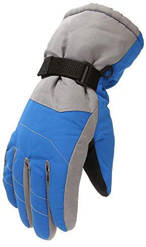 Ski-handschuhe Kinder Warme Handschuhe Wasserfeste Wasserdicht Schneehandschuhe mit Reißverschluss Verdickung Handschuhe für 6-11 Jahre Jungen Mädchen Atmungsaktiv Winterhandschuhe Radfahren Winter