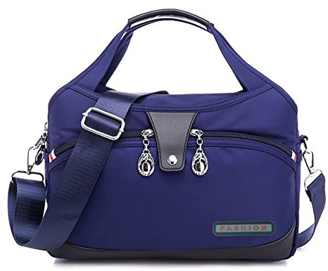 Travistar Umhängetasche Damen Mittelgroß - Wasserdicht Handtasche Nylon Crossbody Bag mit Vielen Fächern Leichte Schultertasche Arbeitstasche Handtaschen Messenger-Bag für Frauen