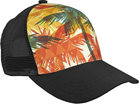 Coconut Tree Baseball Cap Dad Hat Trucker Hat Damen Herren Snapback Verstellbarer Modischer Trendiger Hip Hop Hut Low Profile