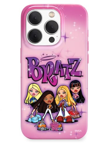 VELVET CAVIAR x Bratz Schutzhülle für iPhone 15 Pro – kompatibel mit MagSafe – 3 m Falltest – Rosa, Airbrush Angels