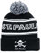 FC St. Pauli Bommelmütze Wintermütze (DE/NL/SE/PL, Alphanumerisch, Einheitsgröße, schwarz/Weiss)