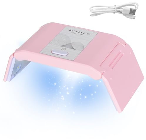 Colexy 36W LED UV lampe, Nageltrockner LED UV, LED UV Lampe nägel, Lampe für Gelnägel, Tragbar Nagellampe, UV Lampe für Gelnägel, Nageltrockner, LED Nagellampe, UV Lampe für Shellac Nägel (Rosa)
