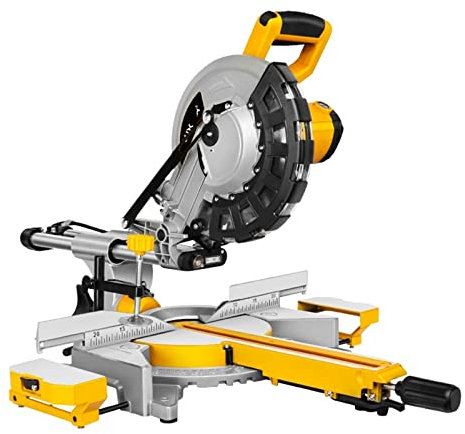 Sierra ingletadora de madera deslizante de 10 pulgadas y 255mm, bisel único con luz LED, máquina cortadora de herramientas eléctricas Bajas PéRdidas Y Larga Vida (Color : With wood Blade)