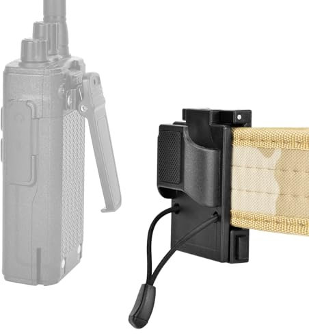 Lamborsafe Radio Holster for Duty Belt - Tactical Radio Holder Duty Belt Accessories for 1.5/1.75/2 Belts - Walkie Talkie Holder Belt Clip for Easy Access