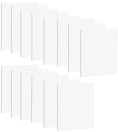 13 Stück klare Acrylplatten – 18cmx13cm, klare -Kunststoff-Acrylplatte, 3mm dick, transparente Kunststoffplatte für Dekoration, Display, Bilderrahmen, Malerei