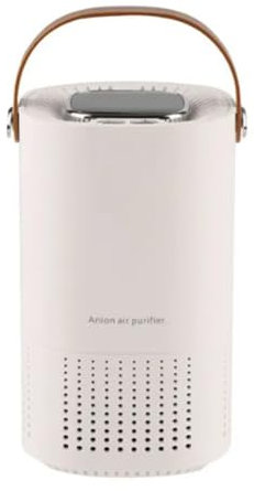 Rordigo Desktop-Luftreiniger, H13-Filter, Negativ-Ionen-Reinigung, 2000 MAh, Tragbarer Auto-Lufterfrischer für zu Hause (Weiß), Langlebig, Einfache Installation, Einfach zu Bedienen