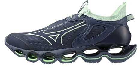 Mizuno Damen Women's Wave Prophecy 14 Running Shoe Laufschuh, Vintage Indigo-Bay, 39 EU