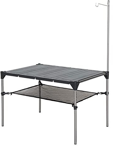HCHGJKN Tables de Pique-Nique Bureau de Camping en Plein air Alliage d'aluminium Table de Pliage Portable Pique-Nique Pêche Pêche Table de la Pluie léger Poissonnier Anti-Pluie détachable