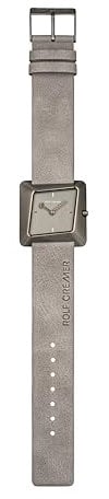 ROLF CREMER | Damenarmbanduhr Twister 507904 in Grau mit anthrazit Gehäuse und Ziffernblatt | Vergoldete Zeiger | Dornverschluss | 3 Bar Wasserresistent