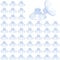 Sinofort Suction Cups,50 PCS 20 mm Suction Cup Plastic Sucker Pads Without Hooks for Outdoor, Kitchen, Bathroom, Window, Mirror