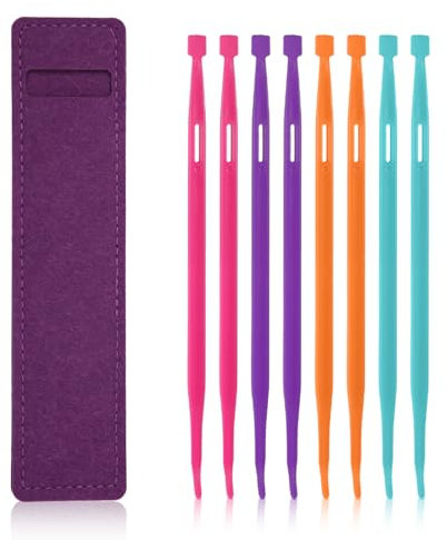 8stk That Purple Thang-Nähwerkzeug, Vielseitige Nähwerkzeuge mit Aufbewahrungstasche Tragbares Nähzubehör Praktisches Nähzubehör für Näh- Und Bastelprojekte (4 Farben)