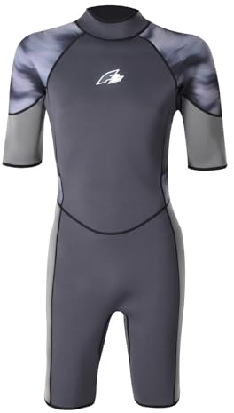 F2 Herren Neopren Anzug Wave Shorty 2,5 mm XL Anthrazit 2024/25